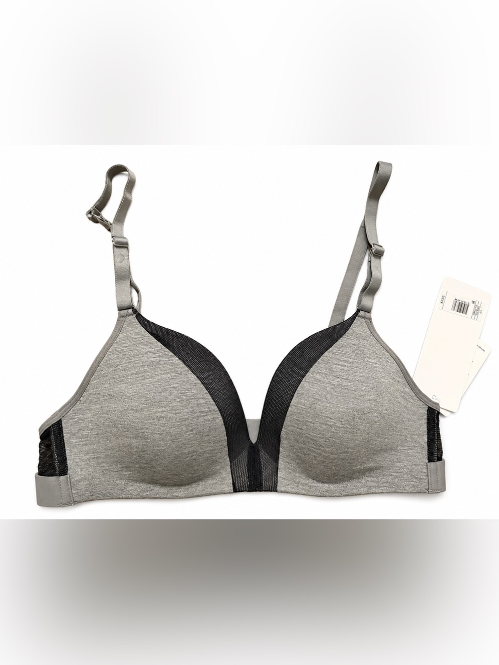 NWT All.You. Lively Gray Wireless Bra 34B Soft Mesh Comfort Bralette